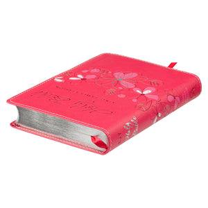 Pink  Faux Leather Compact KJV Bible