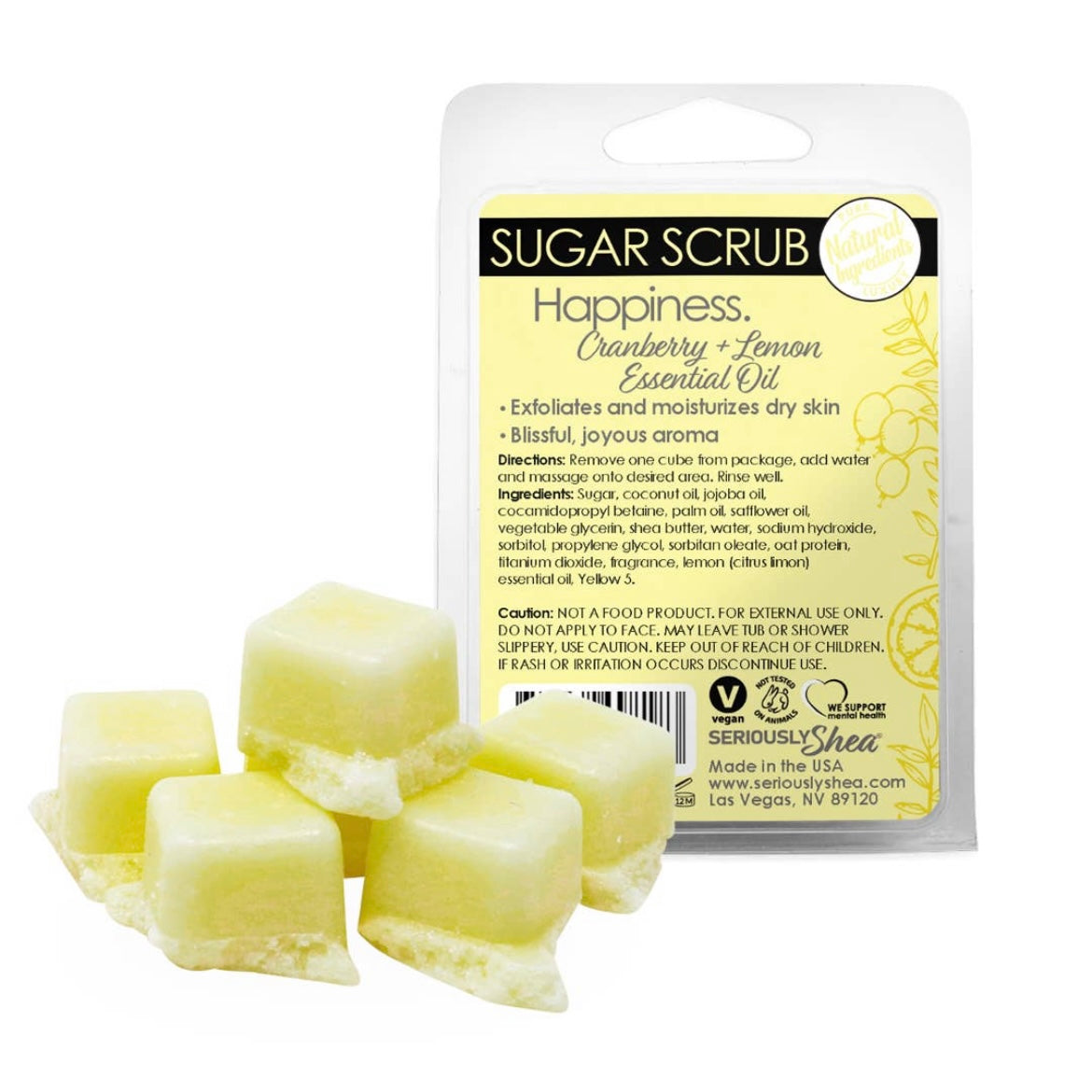 Sugar Scrub Clamshell - Break Off Cubes