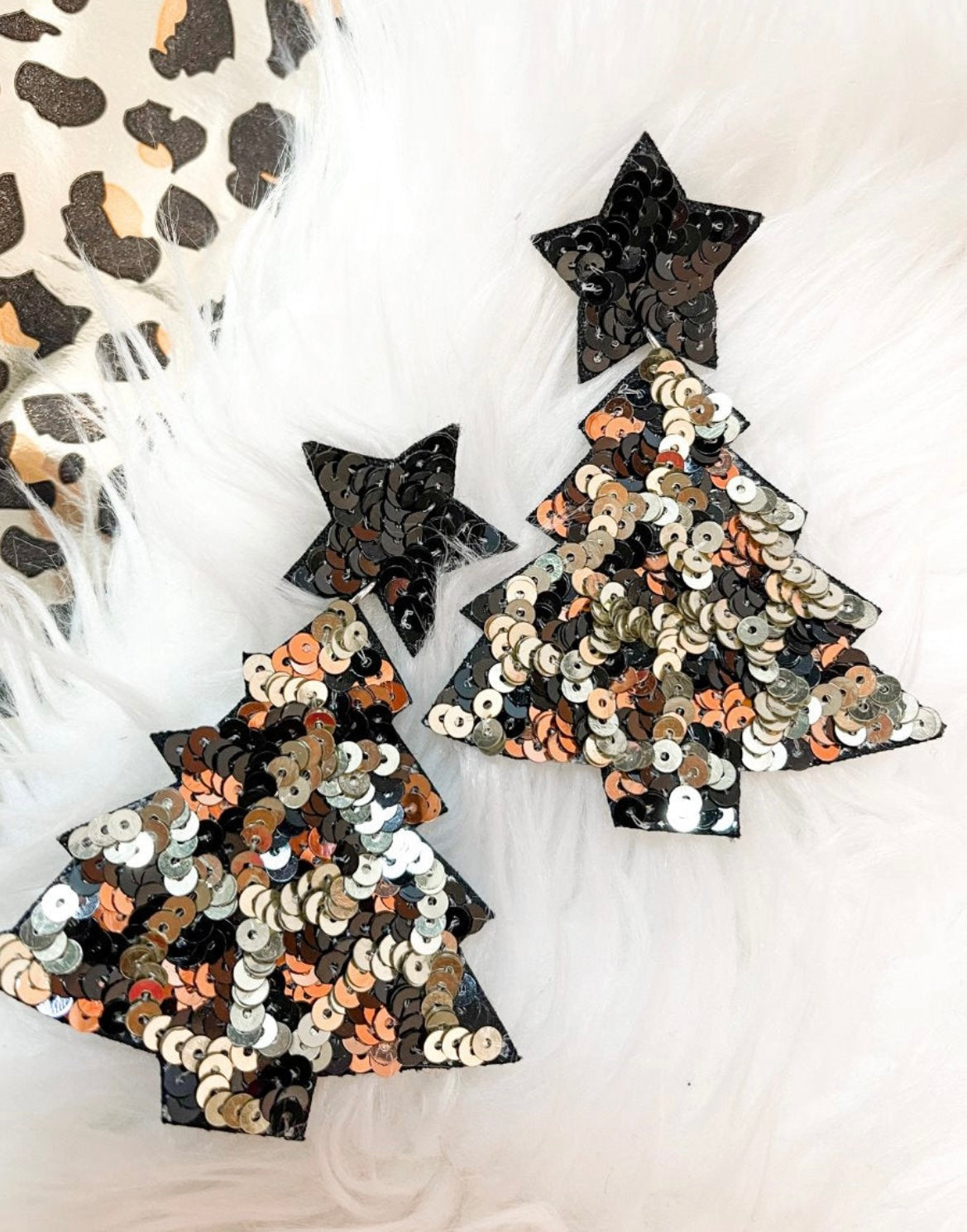 Leopard Tree Earrings