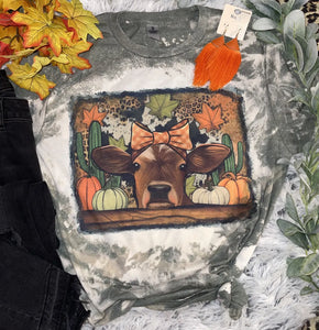 Fall Cow Tee