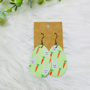 Easter Faux Leather Earrings- SALE
