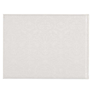 Mr & Mrs Medium White Faux Leather Wedding Guest Book