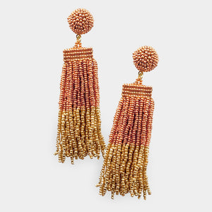 Seedbead Dangly Earrings