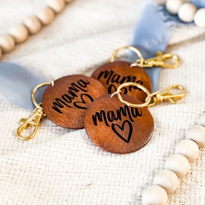 Handmade Wooden Engraved Keychain