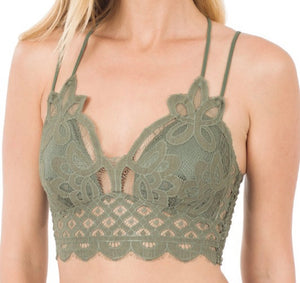 Padded Crochet Lace Bralette