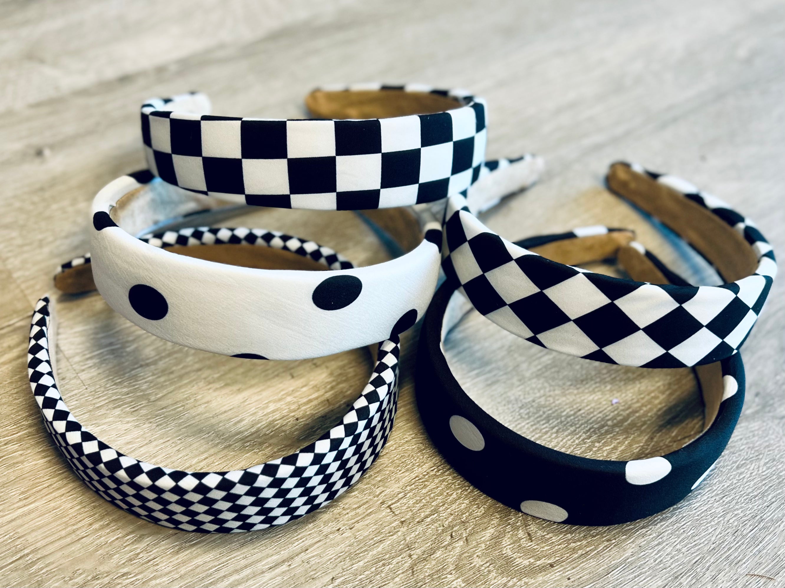 Black White Design Headband