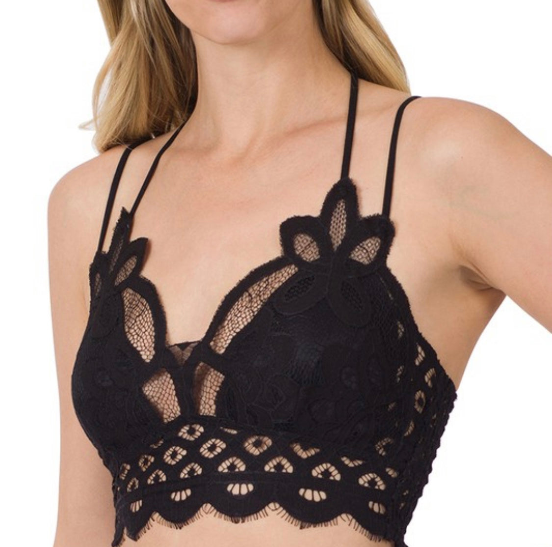 Padded Crochet Lace Bralette