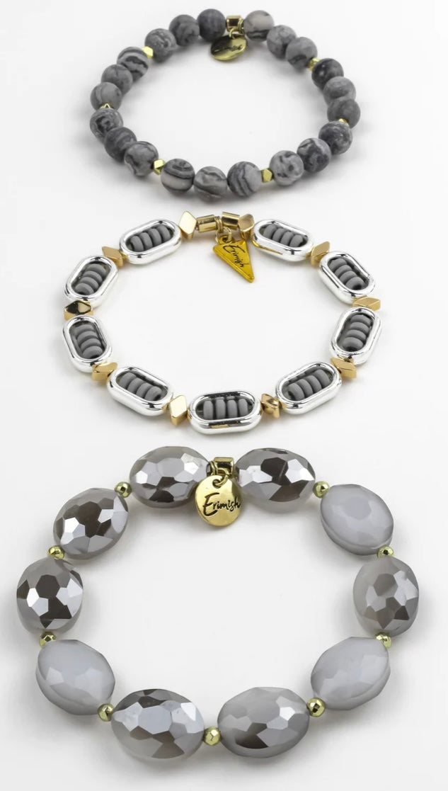 EXTENDED STACKS ERIMISH SET OF BRACELETS