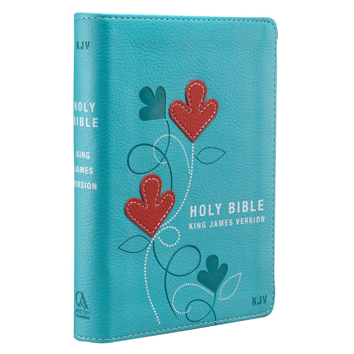 Turquoise Faux Leather Compact KJV Bible