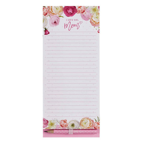 Love You Mom Notepad & Pencil
