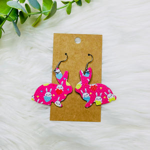 Easter Faux Leather Earrings- SALE