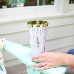 Mary Square Straw Tumbler