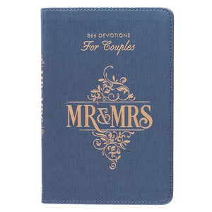 Blue Mr & Mrs 366 Devotions FOr Couples Book