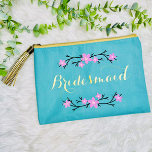 Bridesmaid Tassel Zipper Pouch