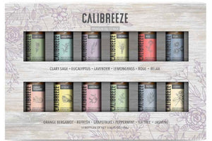 Calibreeze Variety 12 Pack Essential Premium 10ml Oils - Great For Diffusers