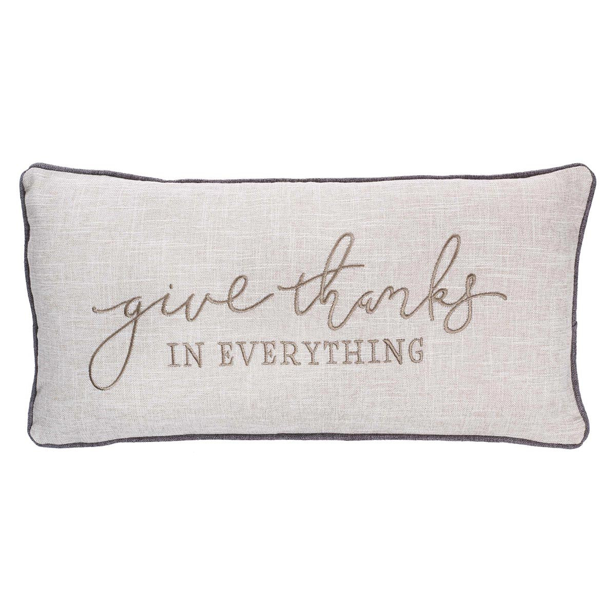 Give Thanks Oblong Pillow