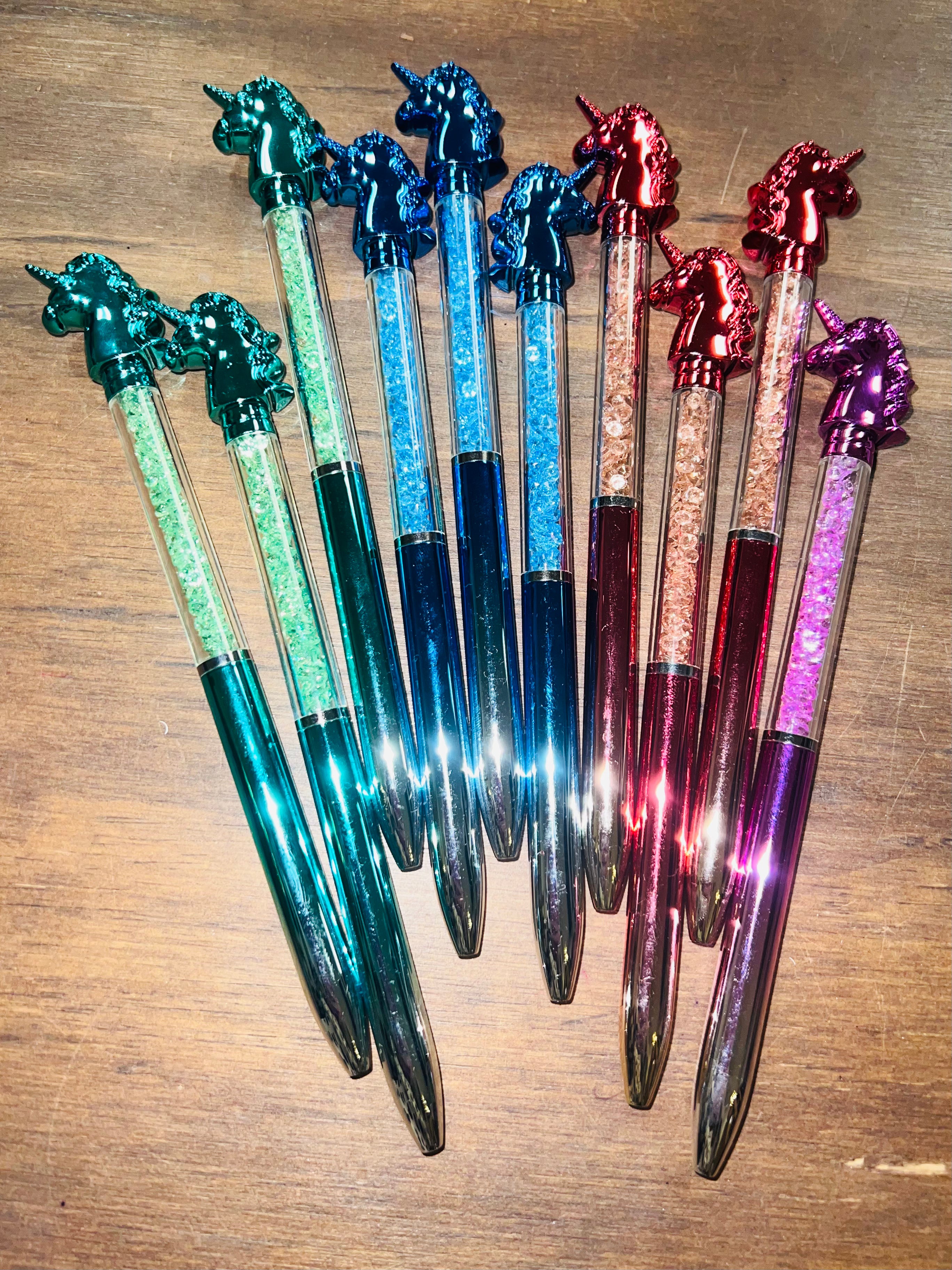 Unicorn Bedazzled Pens