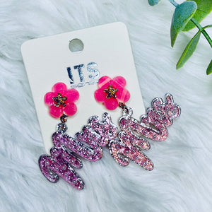 MRS. Flower Earrings