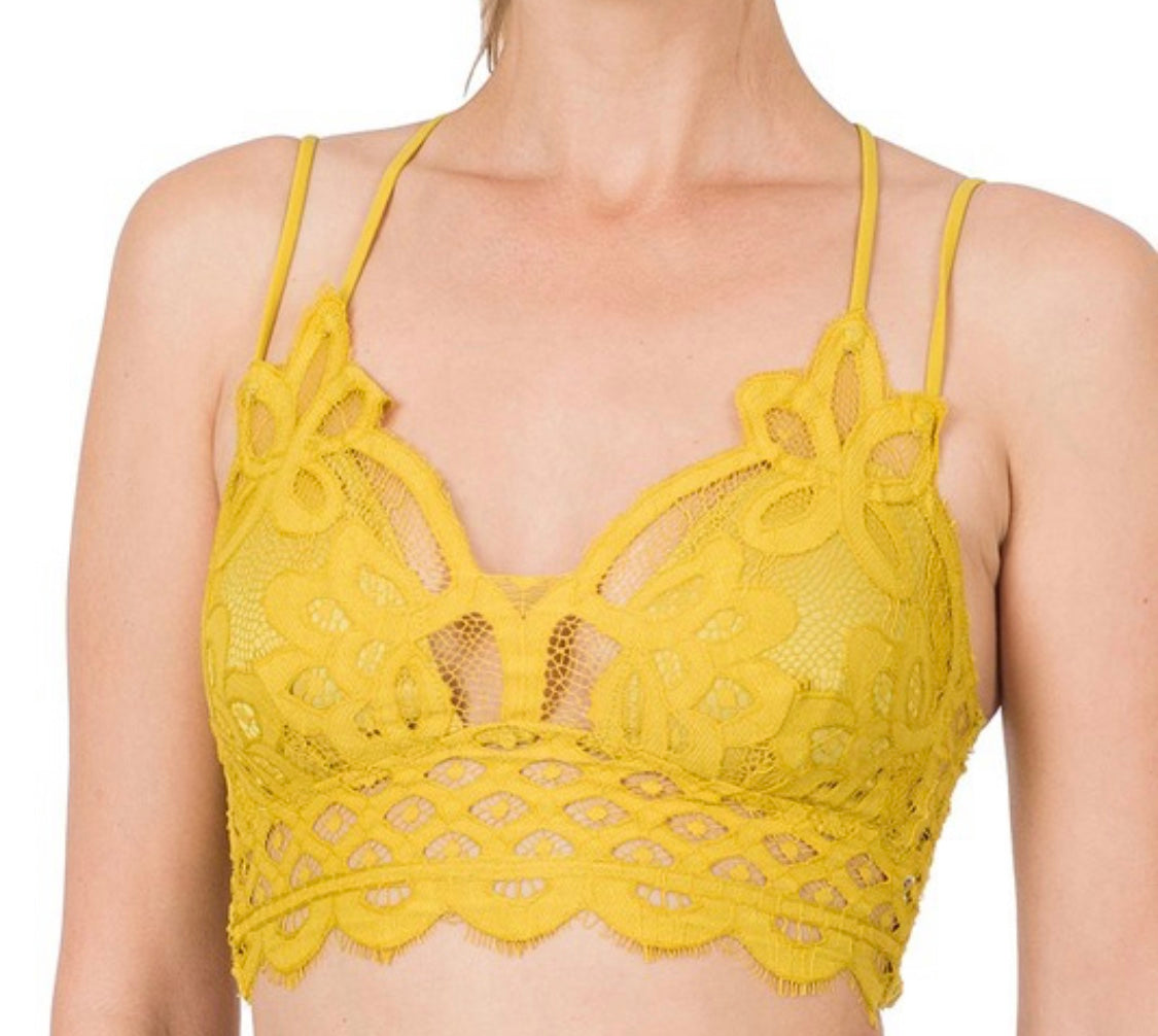 Padded Crochet Lace Bralette