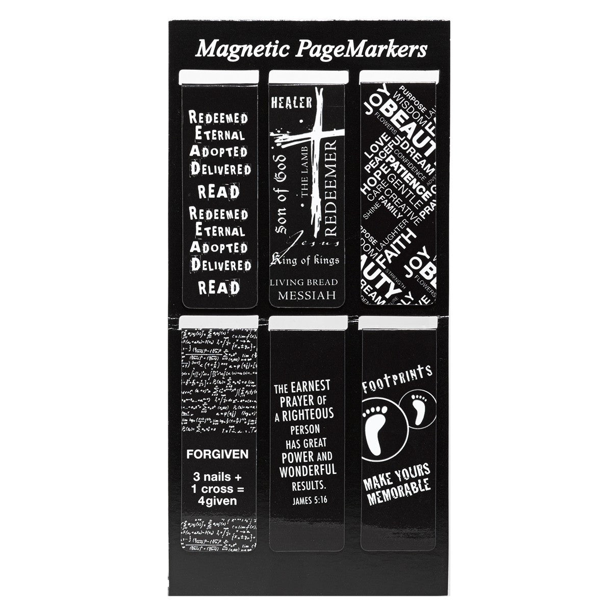 Tall Magnetic Bookmark Page Marker Set