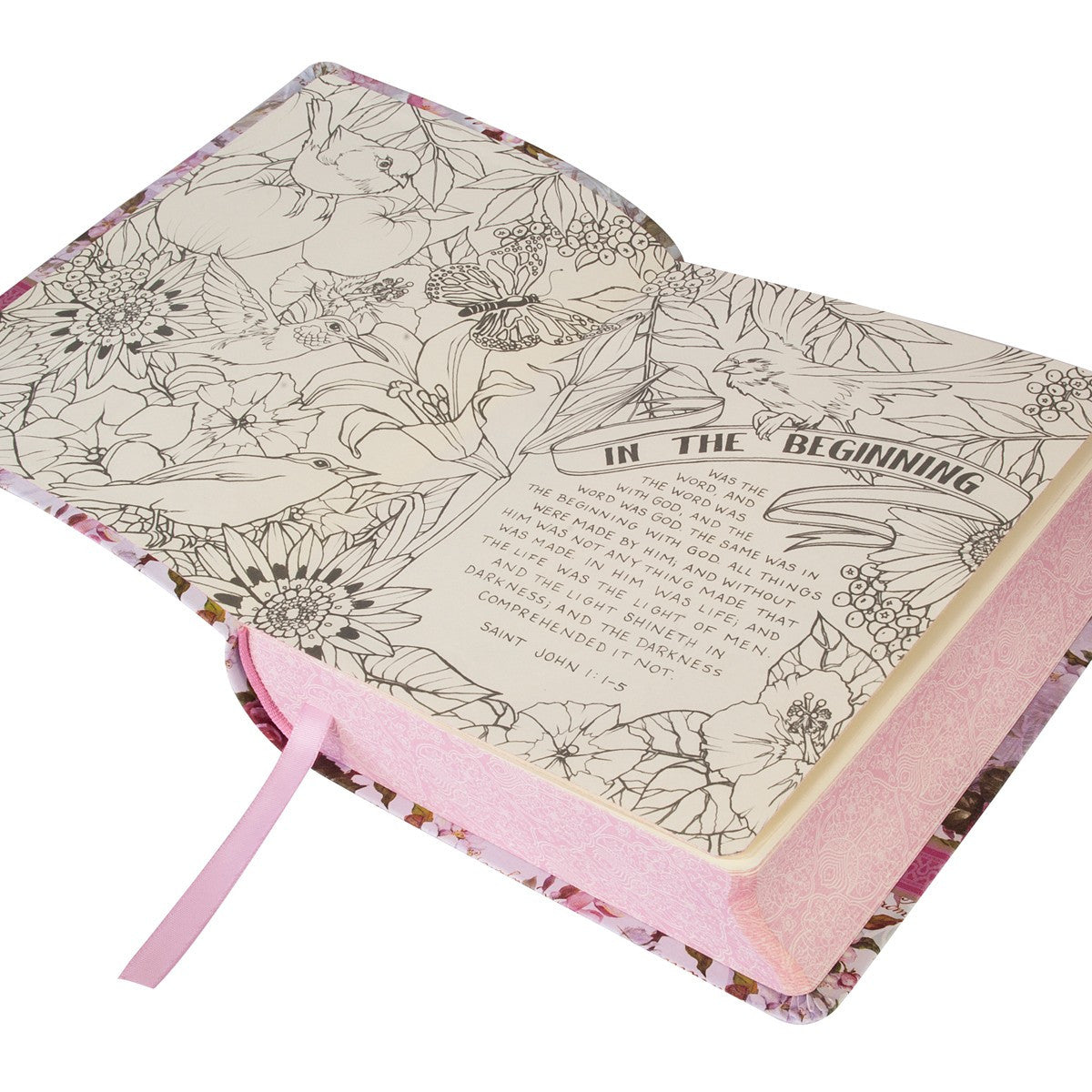 Silky Floral Printed KJV My Creative Bible