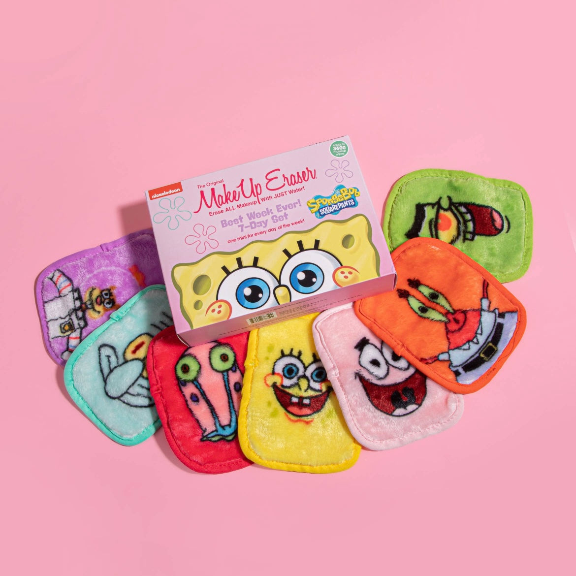 Spongebob 7 Day Set Makeup Eraser