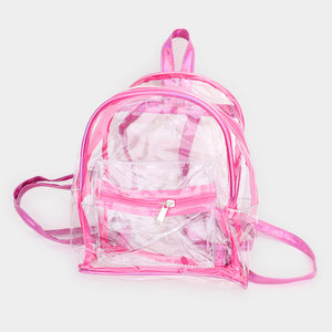 Clear Backpacks With Color Trim