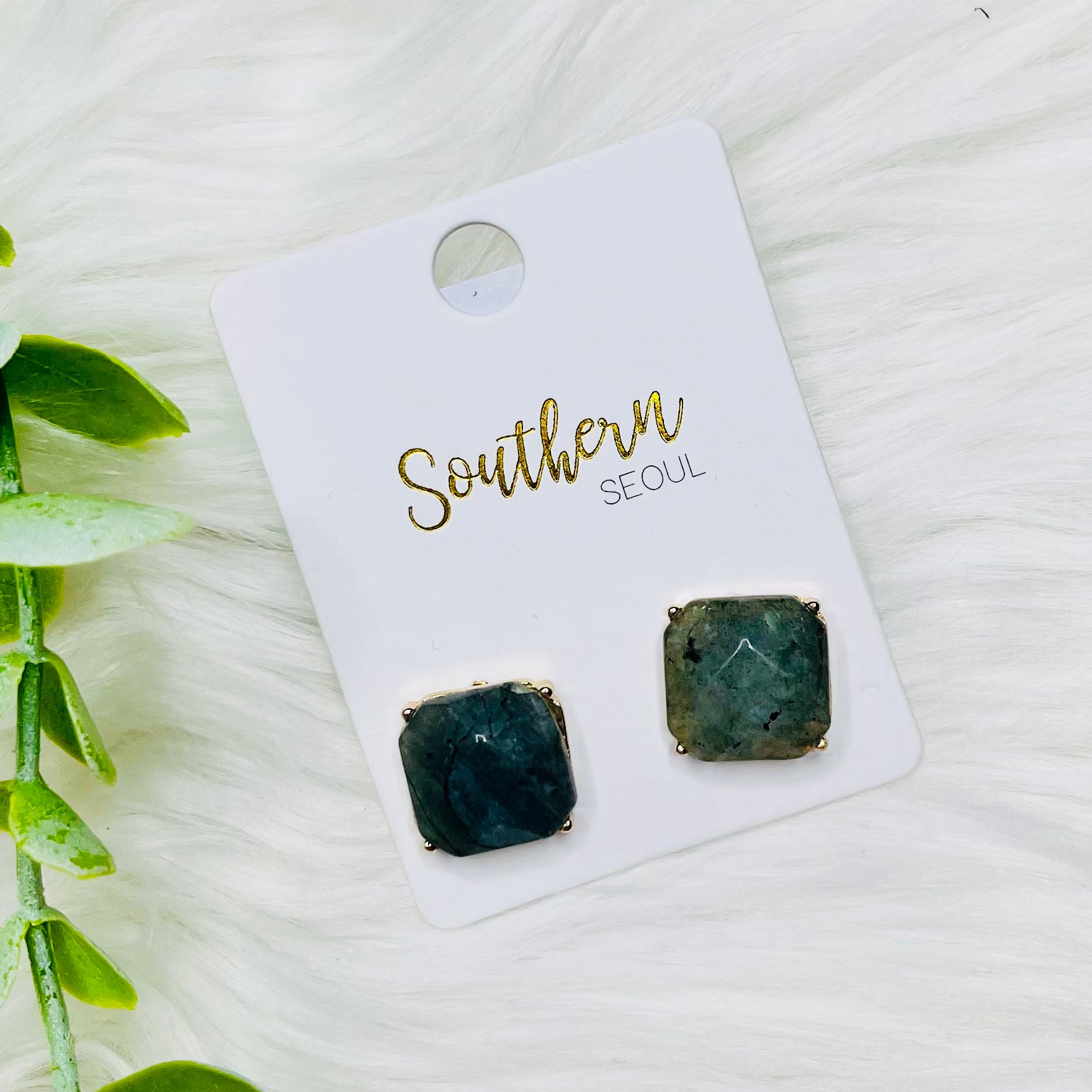 Square Stud Earrings