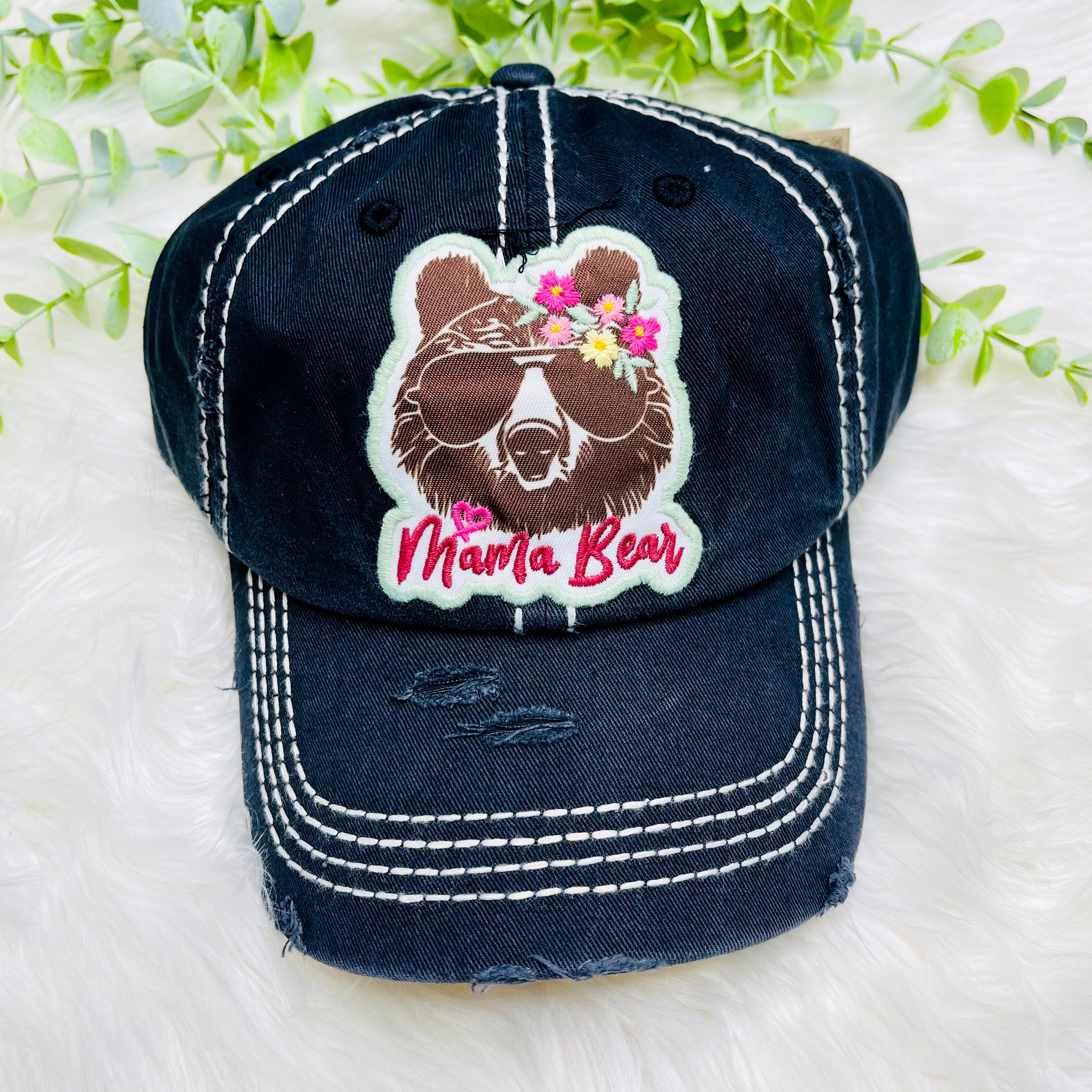 Boho Mama Bear Hat