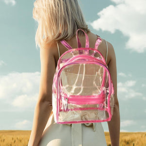 Clear Backpacks With Color Trim