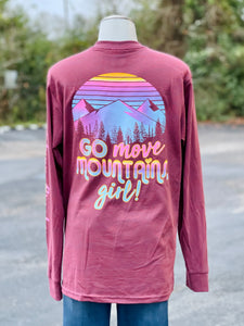 Go Move Mountains JLB LS Tee- SMALL