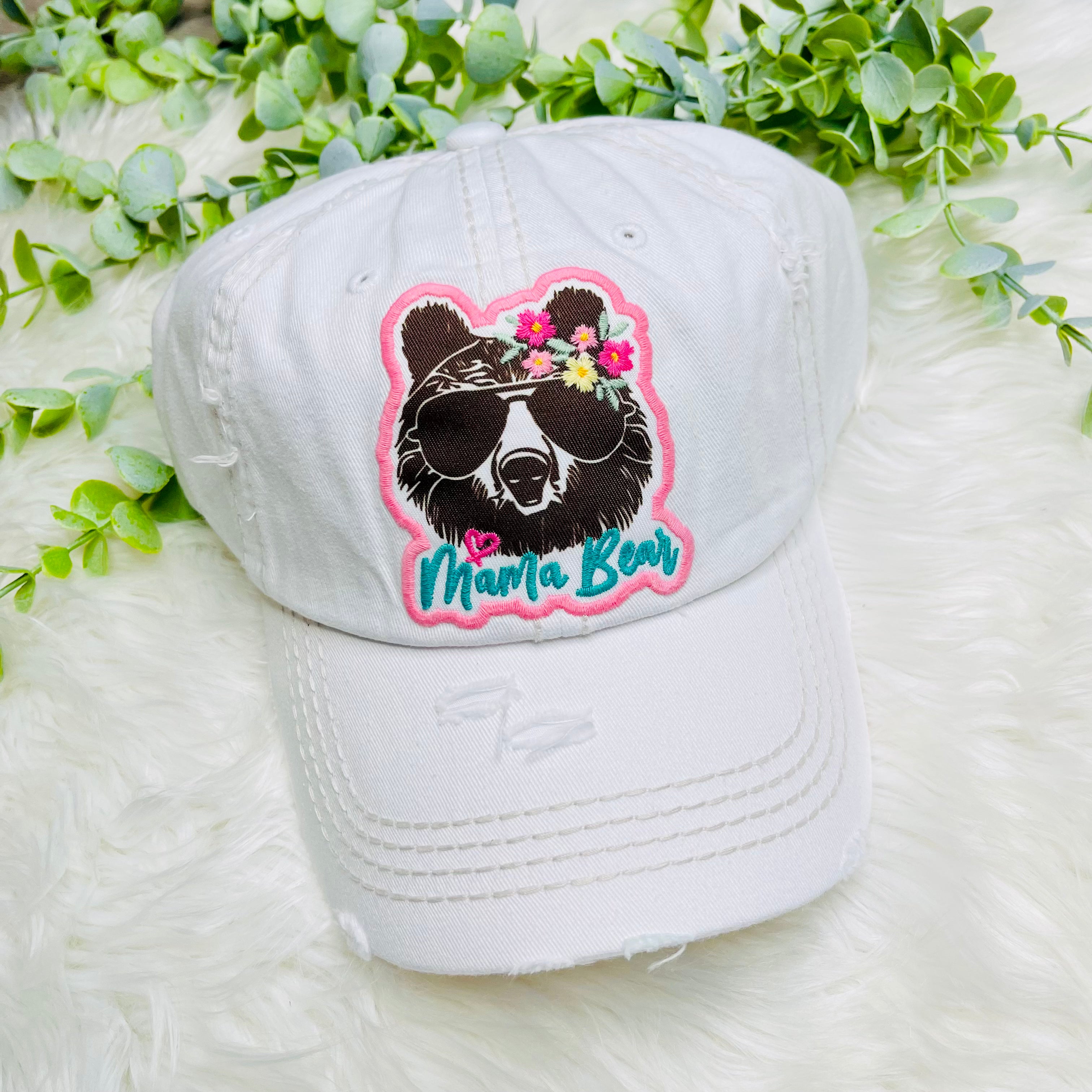 Boho Mama Bear Hat