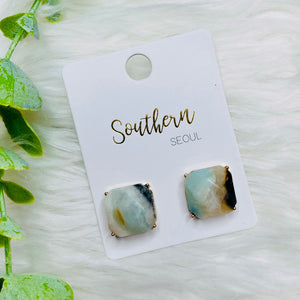 Square Stud Earrings