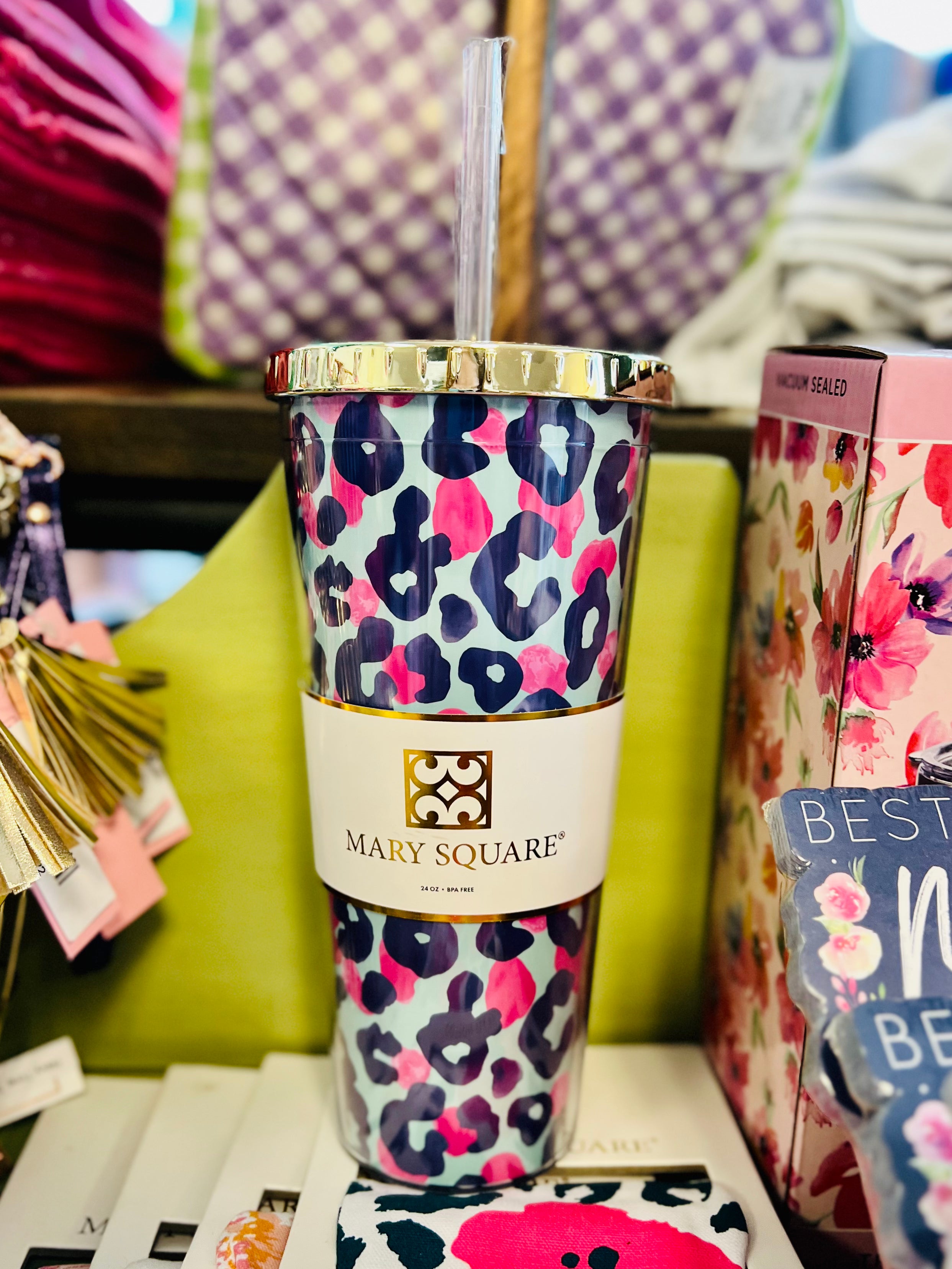 Mary Square Straw Tumbler