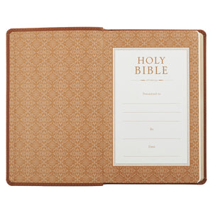 Saddle Tan KJV Gift Edition Bible