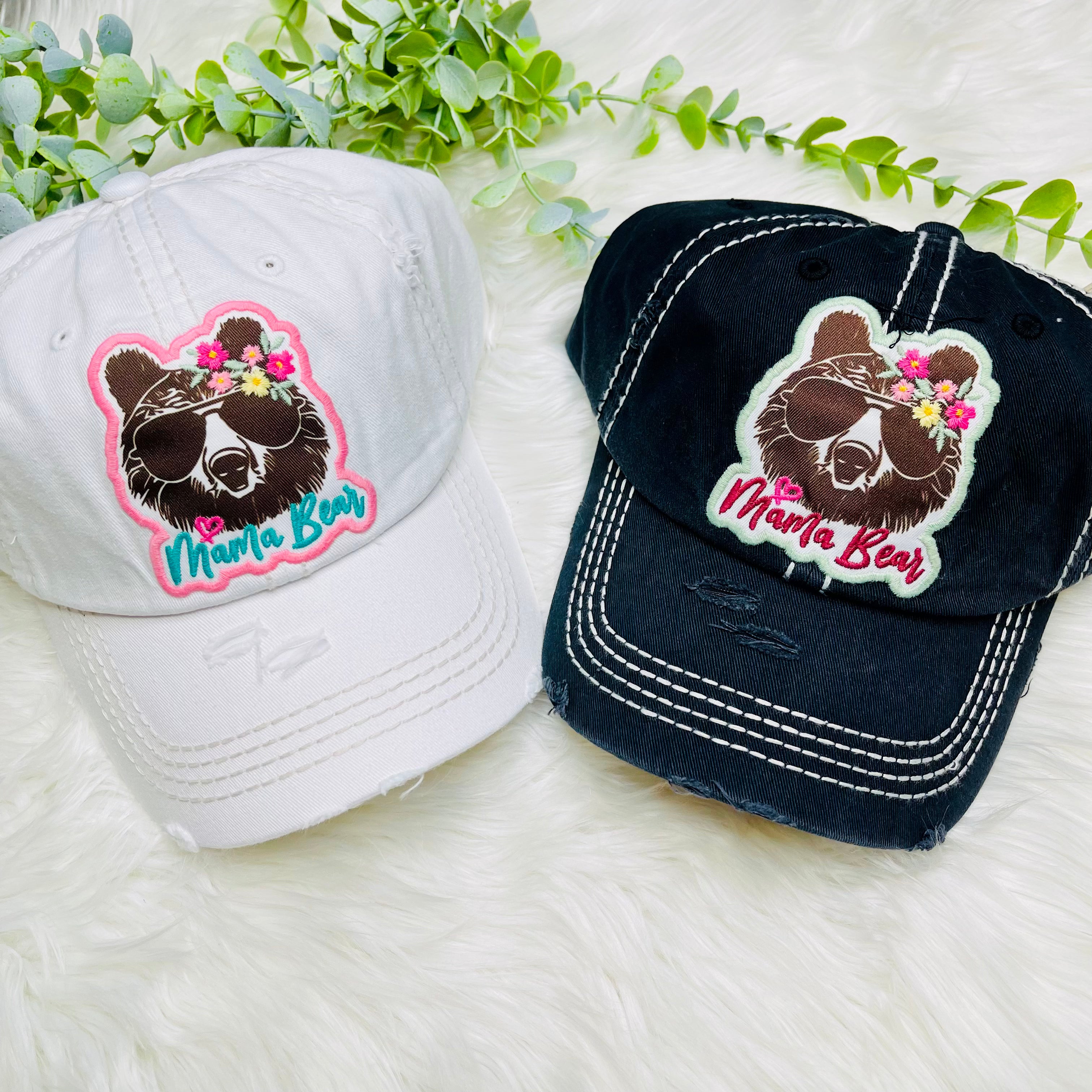 Boho Mama Bear Hat