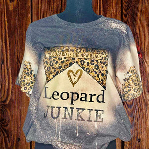 Leopard Junkie Bleached Tee