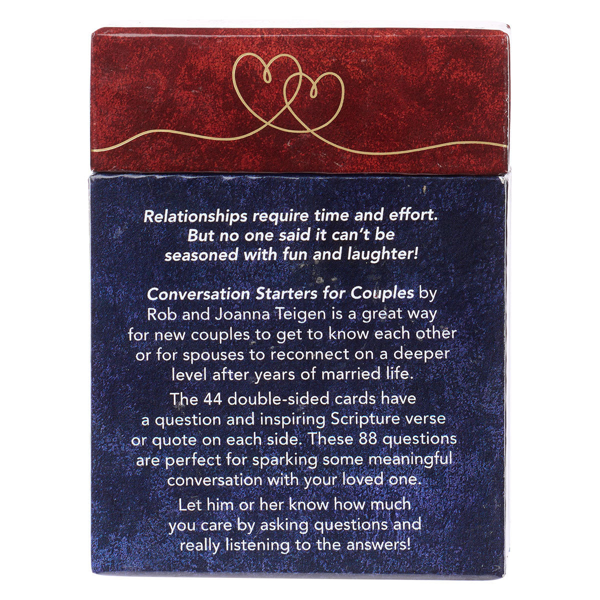 Conversation Starters For Couples Brown/Navy Box&Card Set