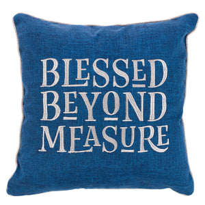 Blessed Beyond Measure Square Pillow