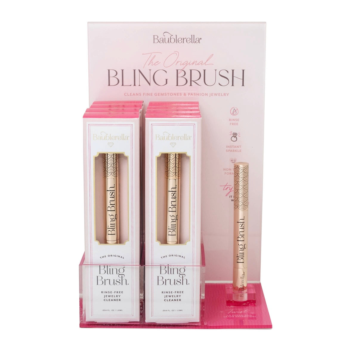 The Original Bling Brush Rinse-Free Jewelry Cleaner